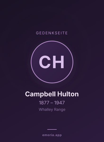 Gedenkportrait von Campbell Hulton