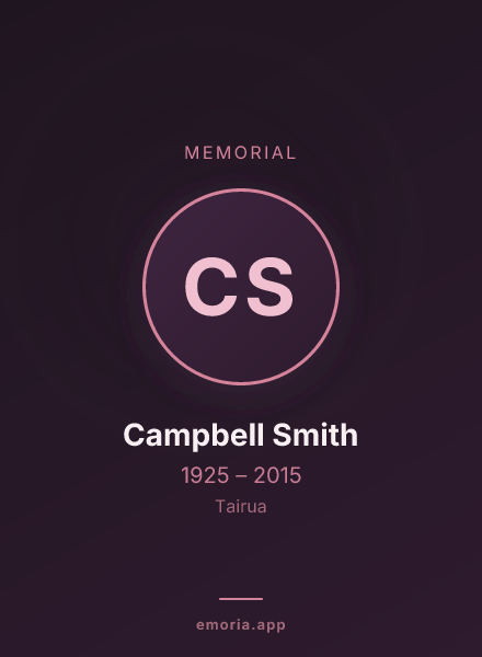 Memorial portrait of Campbell Smith