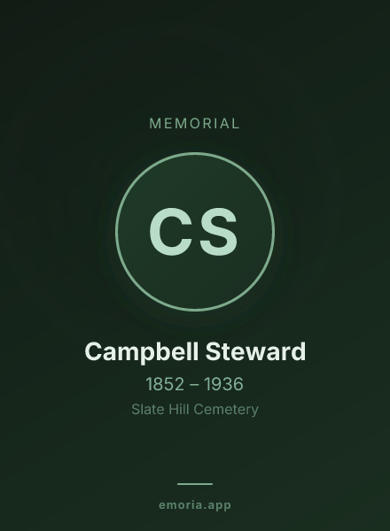 Memorial portrait of Campbell Steward
