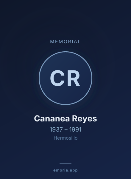 Memorial portrait of Cananea Reyes