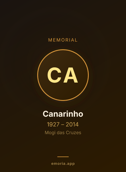 Memorial portrait of Canarinho