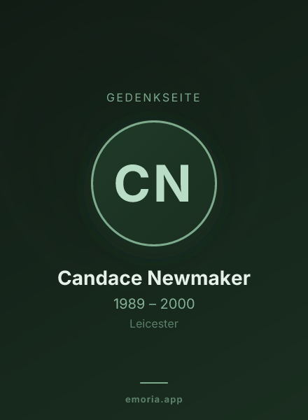 Gedenkportrait von Candace Newmaker