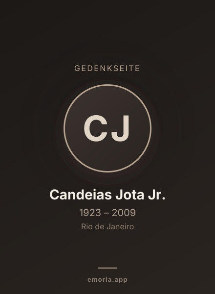 Gedenkportrait von Candeias Jota Jr.