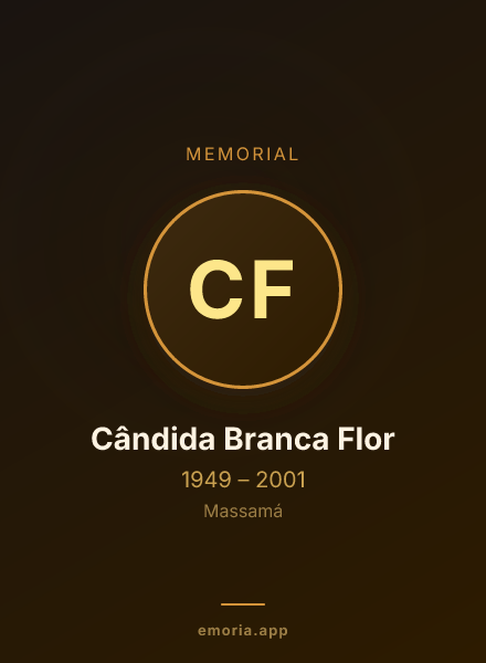 Memorial portrait of Cândida Branca Flor