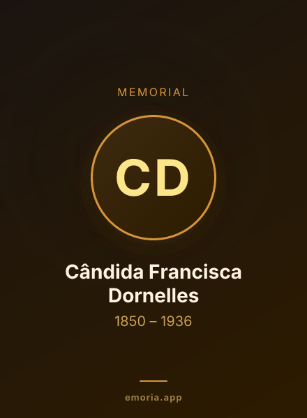Memorial portrait of Cândida Francisca Dornelles