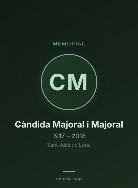 Memorial portrait of Càndida Majoral i Majoral