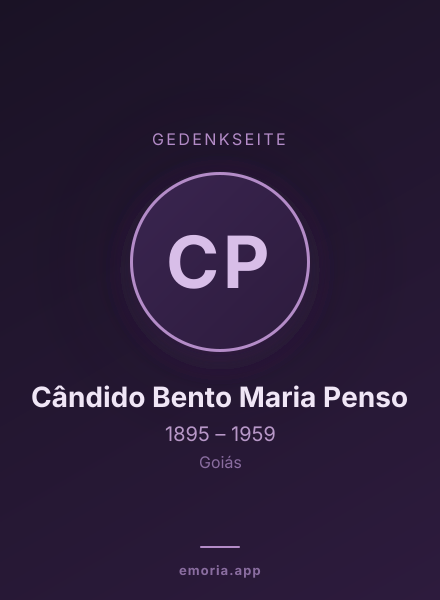 Gedenkportrait von Cândido Bento Maria Penso