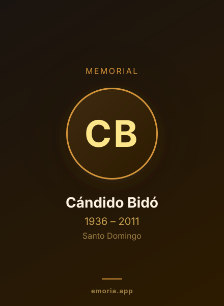 Memorial portrait of Cándido Bidó