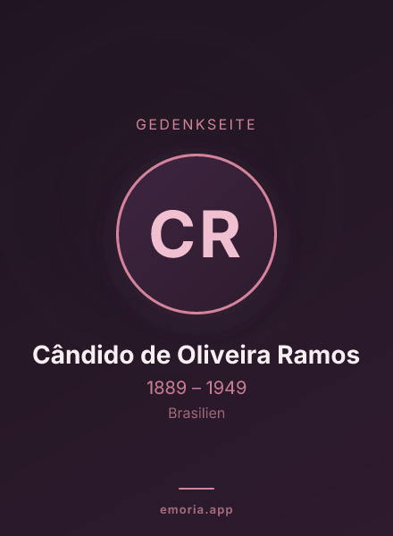 Gedenkportrait von Cândido de Oliveira Ramos