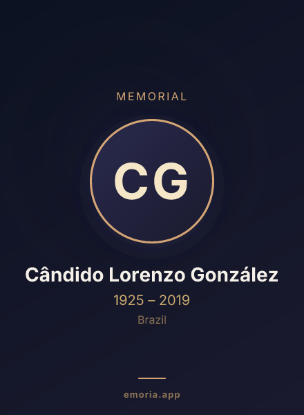 Memorial portrait of Cândido Lorenzo González