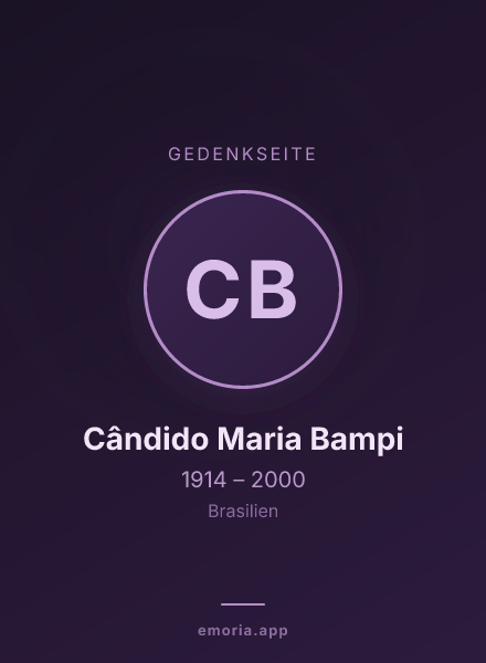 Gedenkportrait von Cândido Maria Bampi