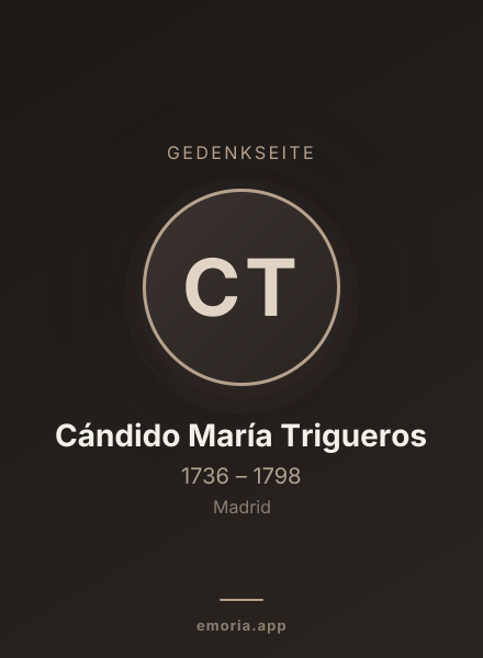 Gedenkportrait von Cándido María Trigueros