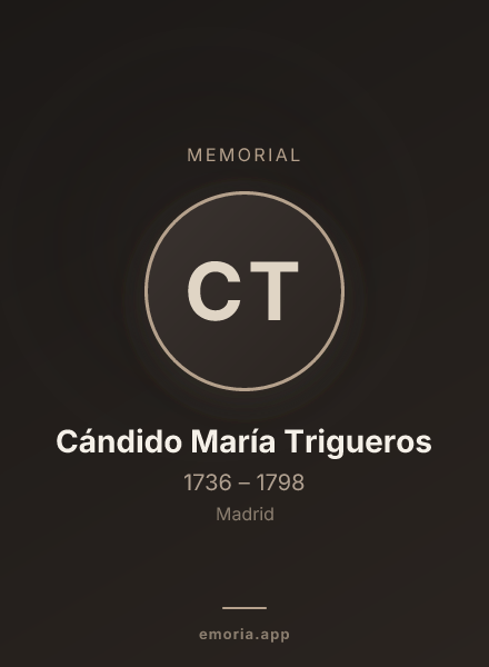 Memorial portrait of Cándido María Trigueros