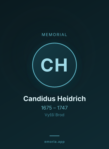 Memorial portrait of Candidus Heidrich