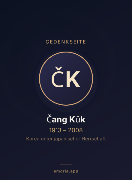 Gedenkportrait von Čang Kǔk