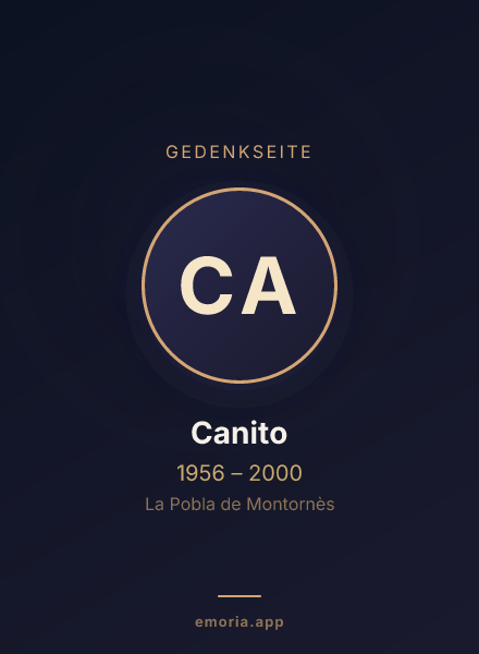 Gedenkportrait von Canito