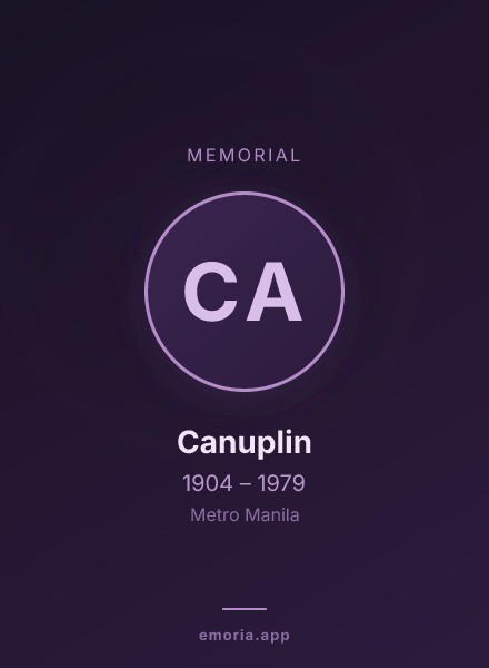 Memorial portrait of Canuplin