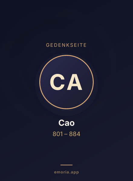 Gedenkportrait von Cao