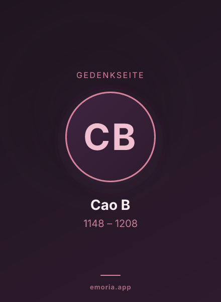 Gedenkportrait von Cao B