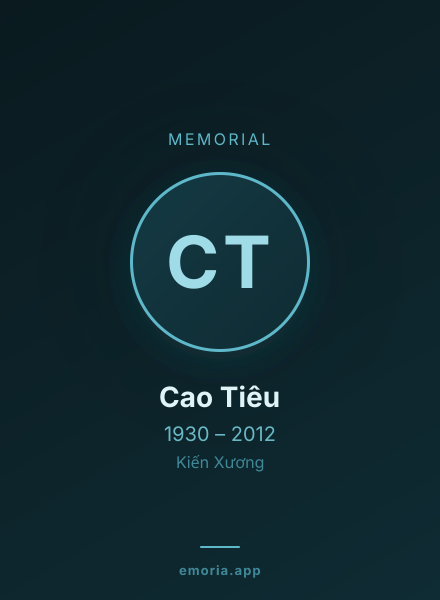 Memorial portrait of Cao Tiêu
