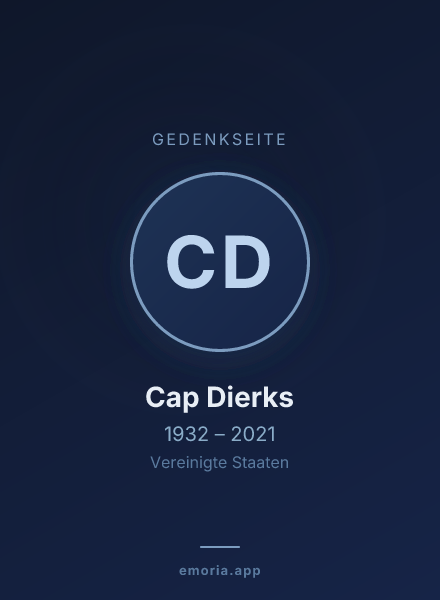 Gedenkportrait von Cap Dierks