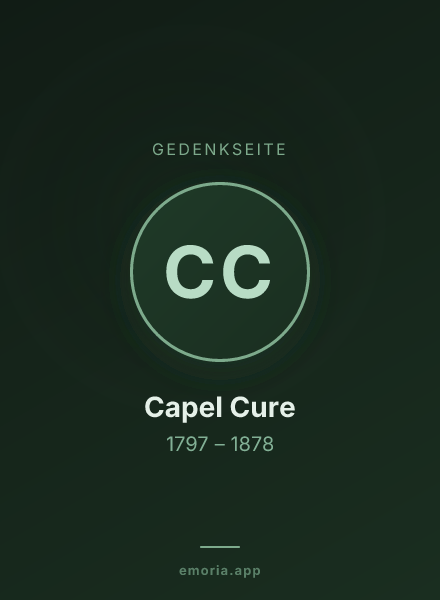 Gedenkportrait von Capel Cure