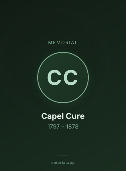 Memorial portrait of Capel Cure