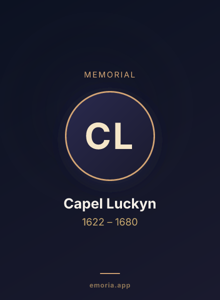 Memorial portrait of Capel Luckyn