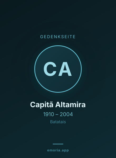 Gedenkportrait von Capitã Altamira