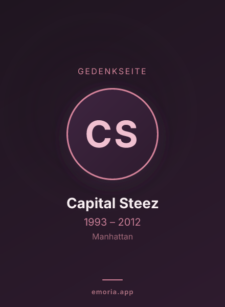 Gedenkportrait von Capital Steez