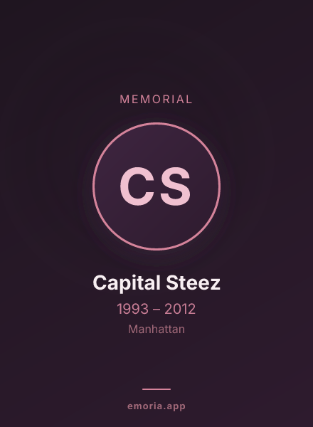 Memorial portrait of Capital Steez