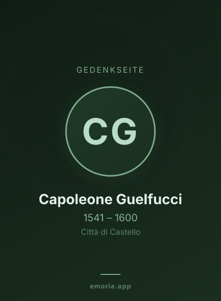 Gedenkportrait von Capoleone Guelfucci