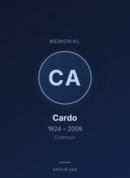 Memorial portrait of Cardo
