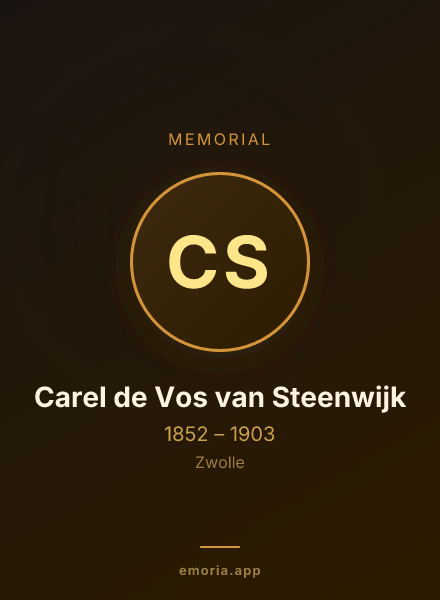 Memorial portrait of Carel de Vos van Steenwijk
