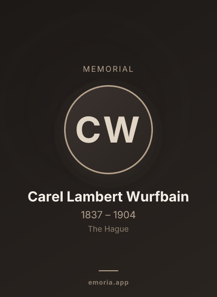 Memorial portrait of Carel Lambert Wurfbain