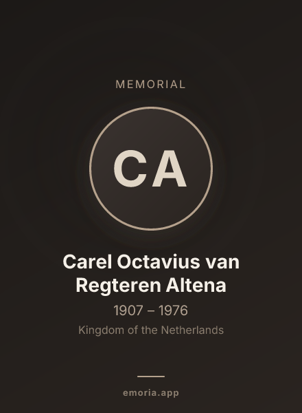 Memorial portrait of Carel Octavius van Regteren Altena