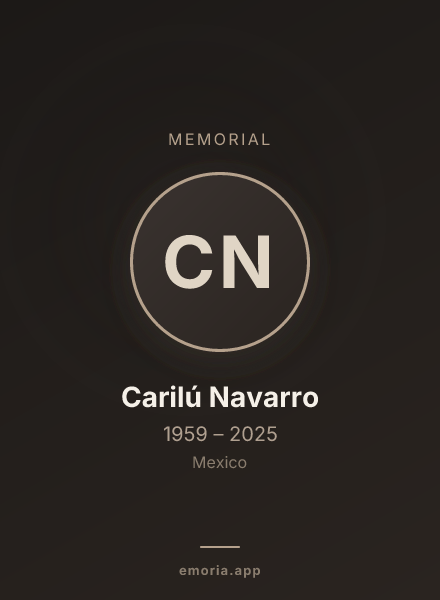 Memorial portrait of Carilú Navarro