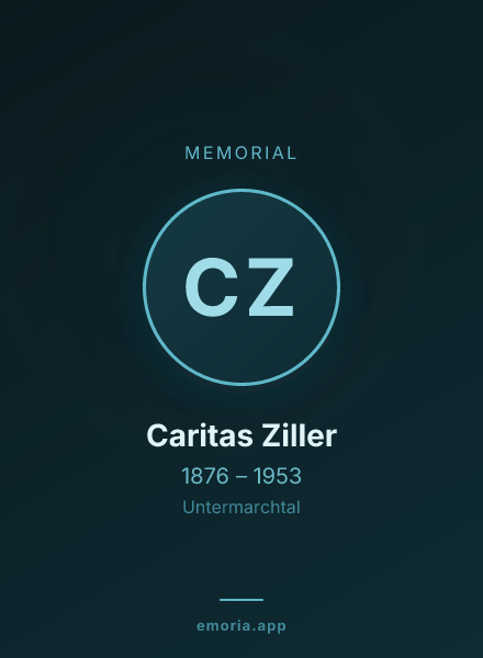Memorial portrait of Caritas Ziller