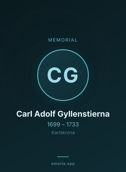 Memorial portrait of Carl Adolf Gyllenstierna