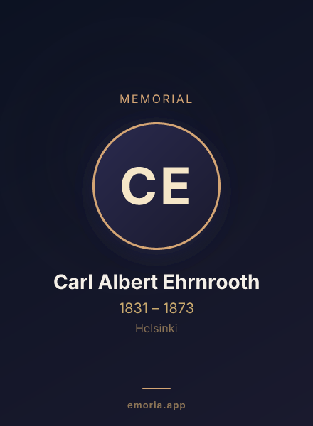 Memorial portrait of Carl Albert Ehrnrooth