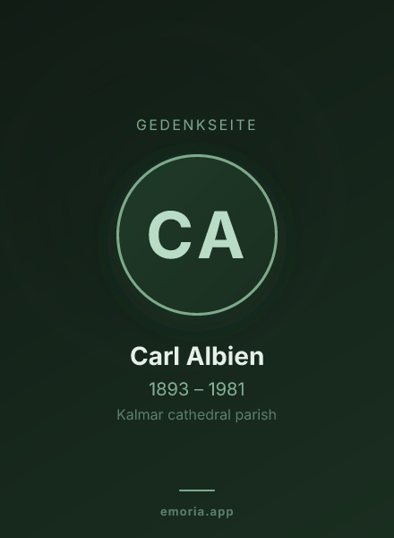 Gedenkportrait von Carl Albien