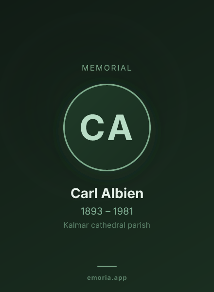 Memorial portrait of Carl Albien