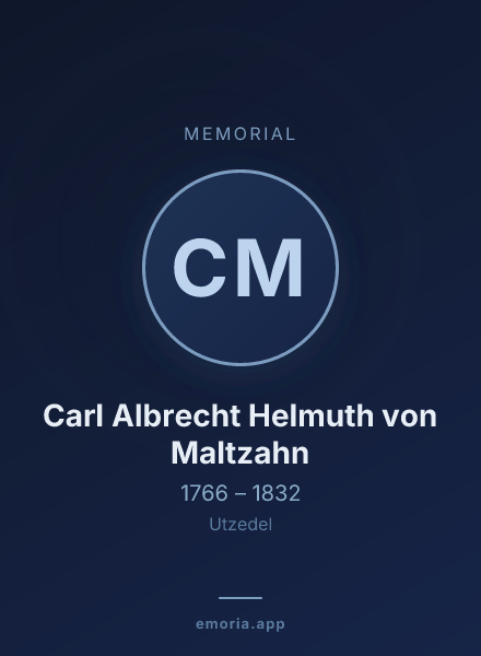 Memorial portrait of Carl Albrecht Helmuth von Maltzahn