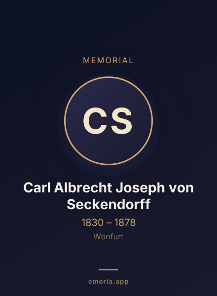 Memorial portrait of Carl Albrecht Joseph von Seckendorff