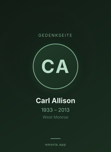 Gedenkportrait von Carl Allison