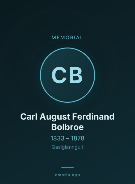 Memorial portrait of Carl August Ferdinand Bolbroe