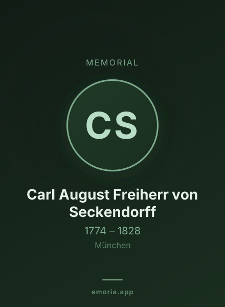 Memorial portrait of Carl August Freiherr von Seckendorff
