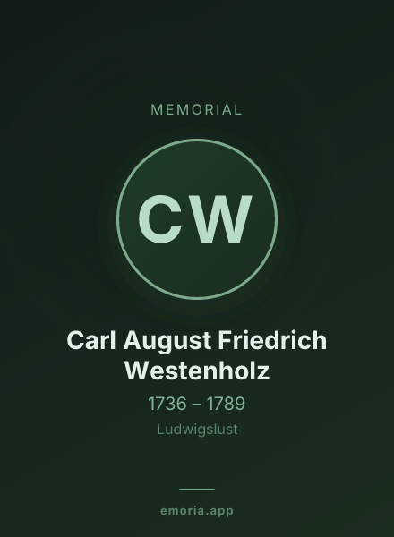 Memorial portrait of Carl August Friedrich Westenholz