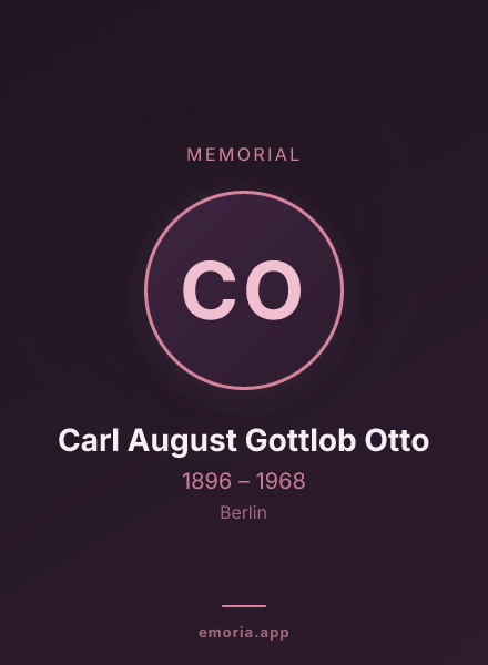 Memorial portrait of Carl August Gottlob Otto