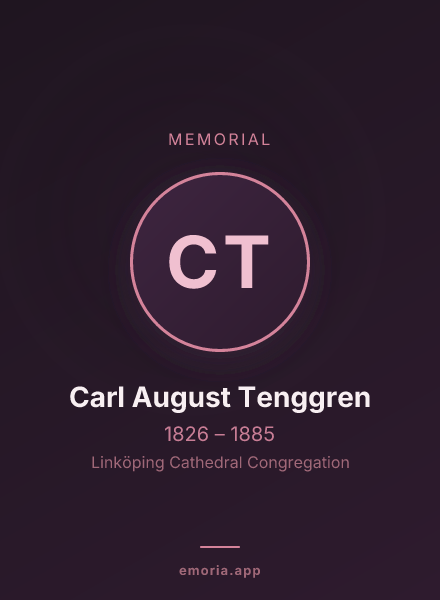 Memorial portrait of Carl August Tenggren